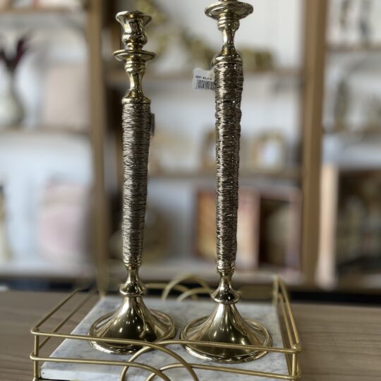 Conj. Candelabros e Bandeja