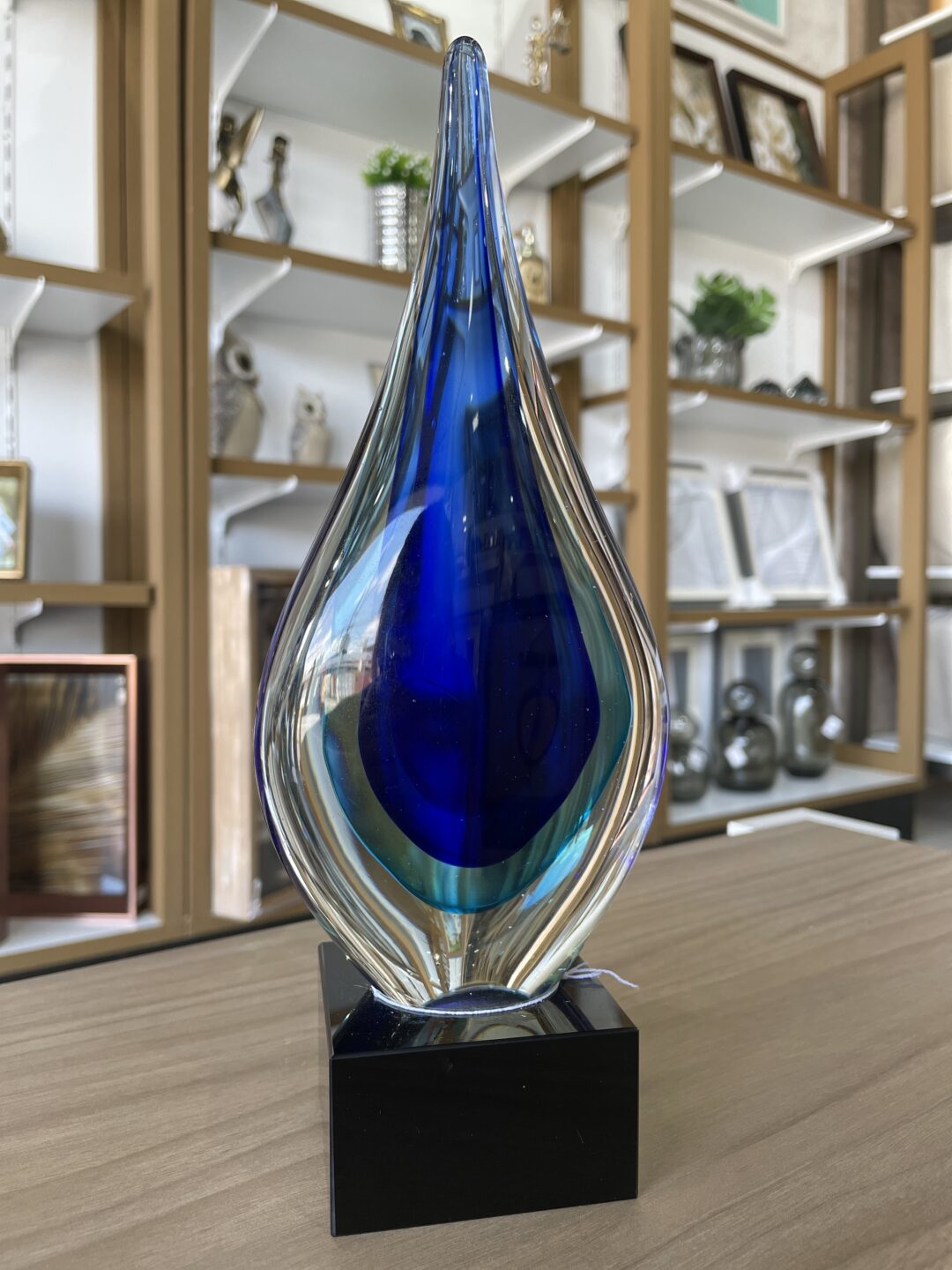 Escultura Vidro Gota
