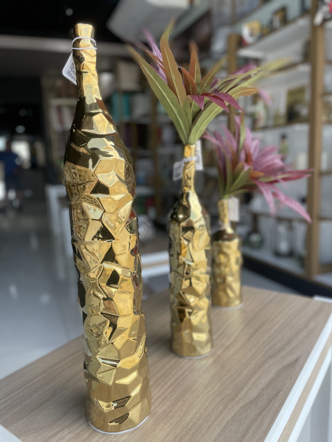 Conj. Vaso Dourado