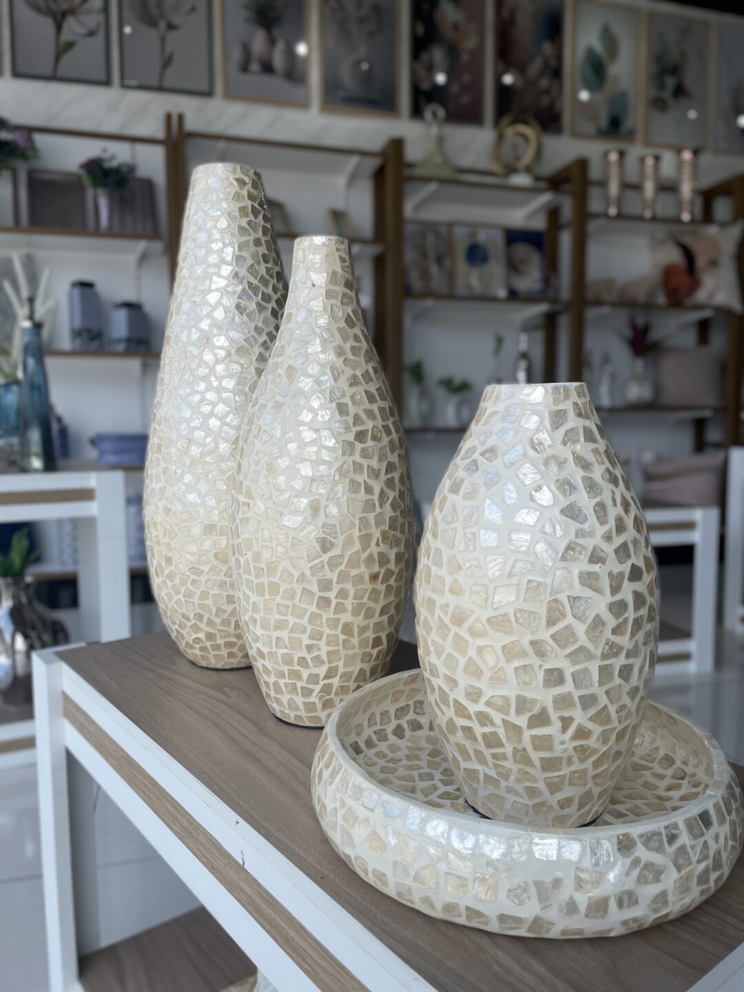 Conj. Vasos e Centro de Mesa