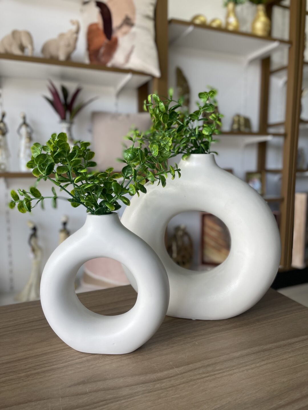 Conj. Vaso Decorativo Branco