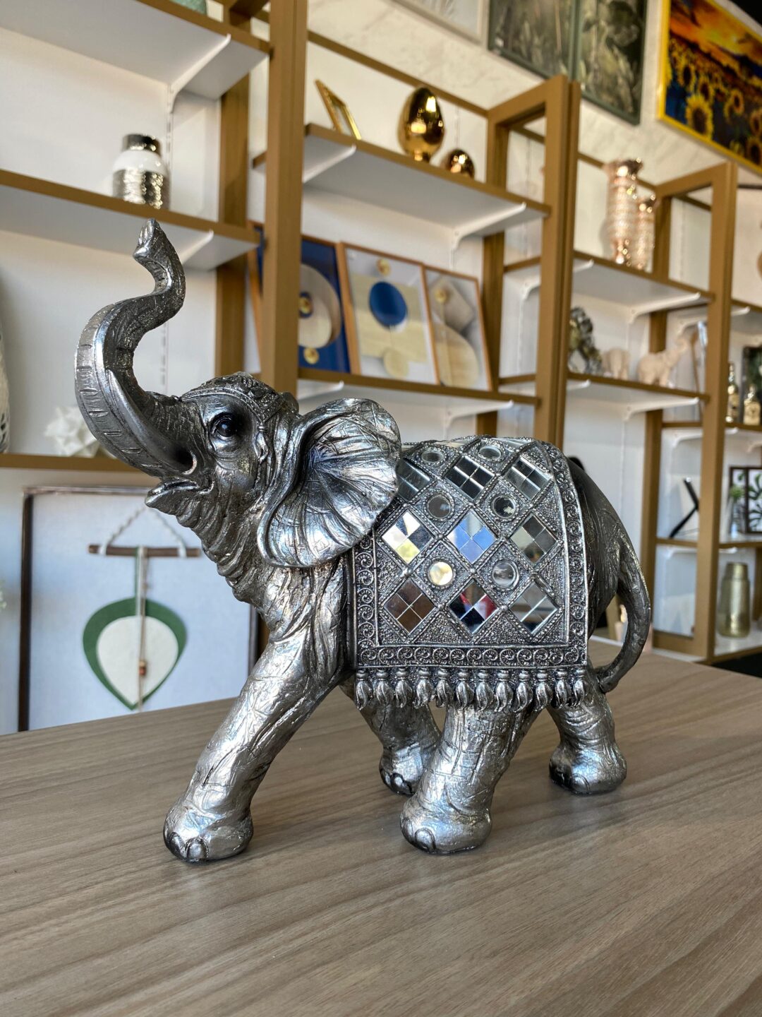 Elefante decorativo prata