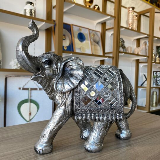Elefante decorativo prata