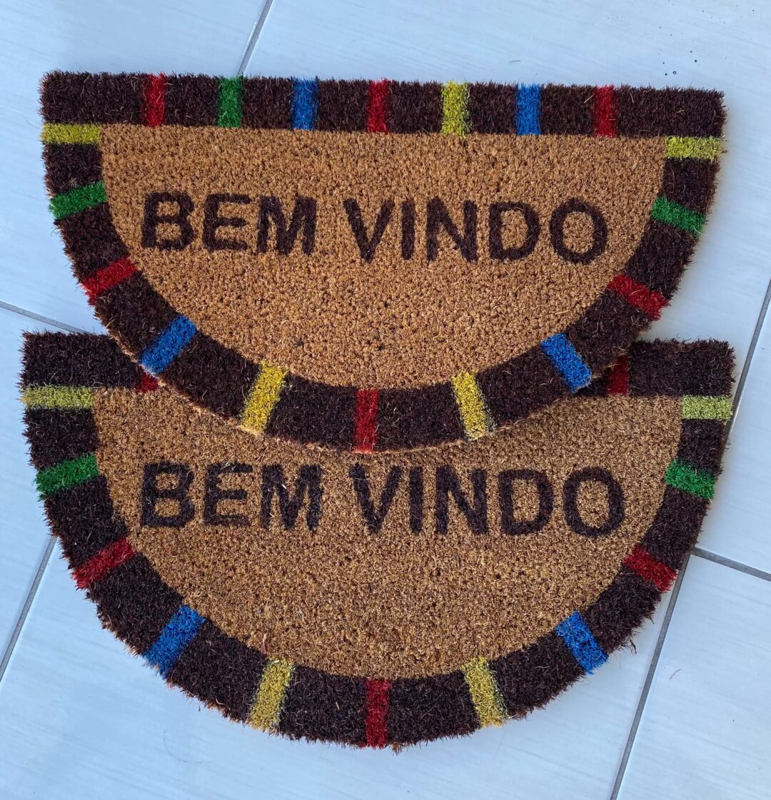 Tapete decorativo semi oval