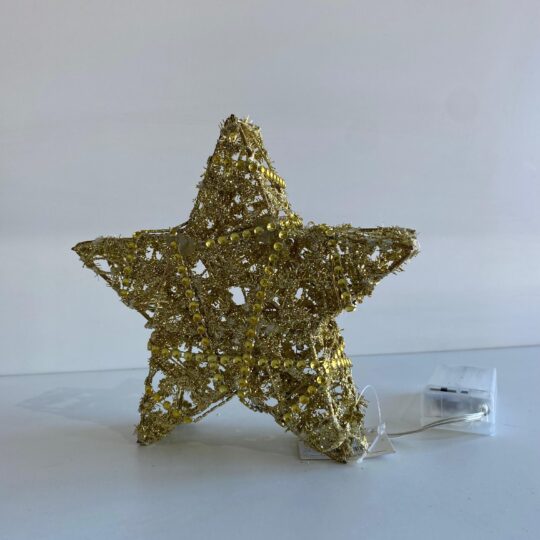 Estrela dourada c/ luz