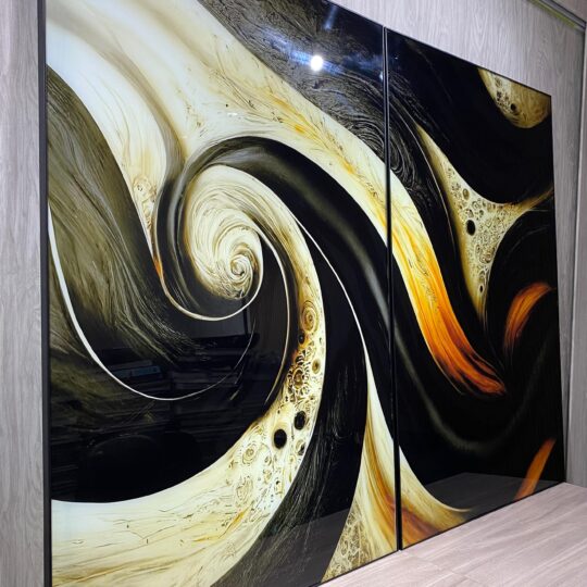 Duo Quadros Impressos no Vidro