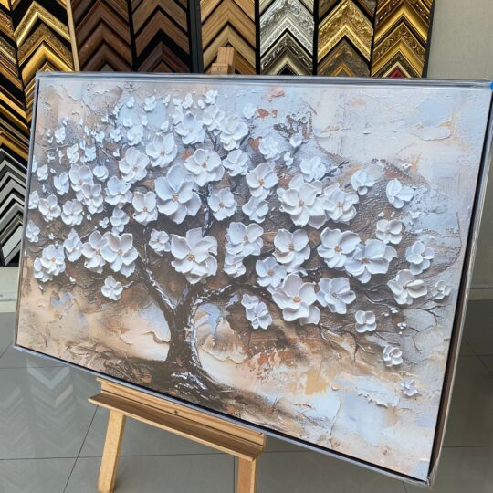 Quadro Árvore da Vida Branco 120x80