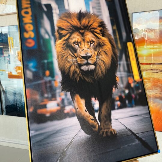 Quadro Leão Canvas 80x120