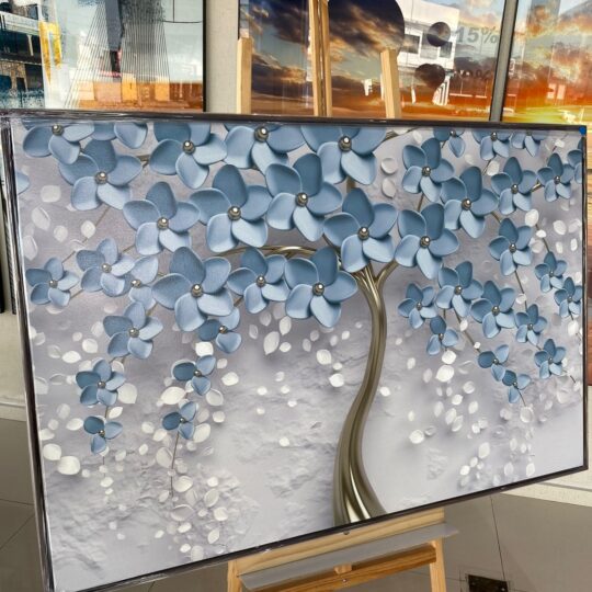 Quadro Árvore da Vida Azul 120x80