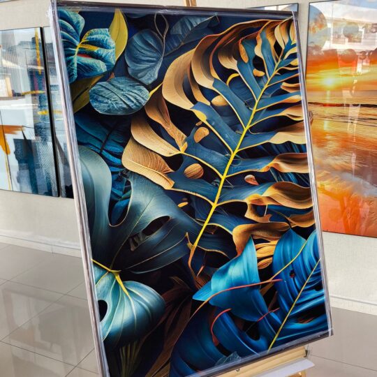 Quadro Folhas Douradas 0,70x1,00