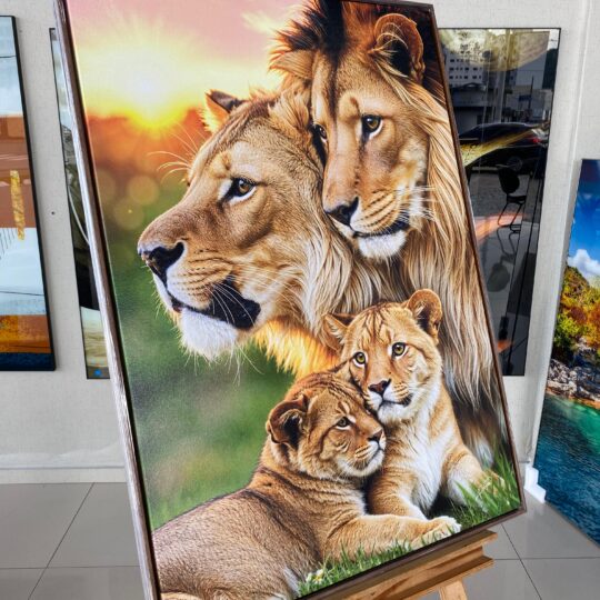 Quadro Canvas Família Lões