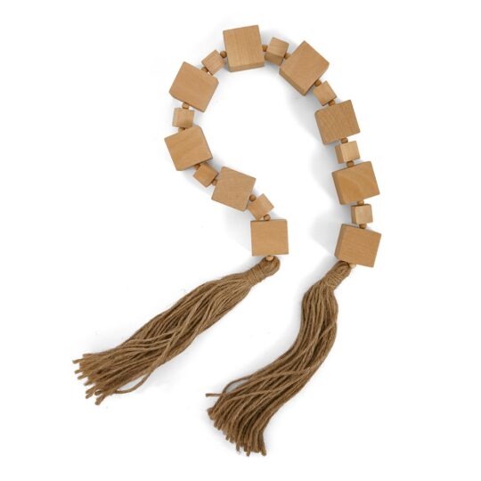 Colar decorativo em madeira