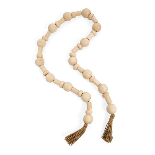 Colar decorativo em madeira