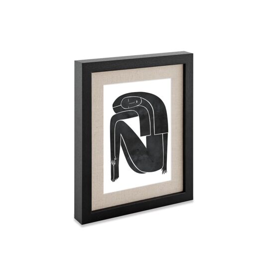 Porta-retrato mdf com linho 10x15