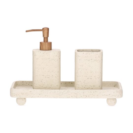 Kit para banheiro em polirresina